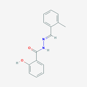 molecular formula C15H14N2O2 B3839690 2-hydroxy-N'-(2-methylbenzylidene)benzohydrazide 