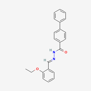 molecular formula C22H20N2O2 B3839692 N'-(2-ethoxybenzylidene)-4-biphenylcarbohydrazide 