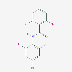 molecular formula C13H6BrF4NO B3839712 N-(4-bromo-2,6-difluorophenyl)-2,6-difluorobenzamide 