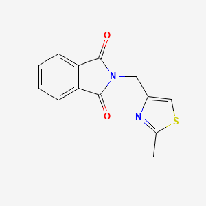 molecular formula C13H10N2O2S B3839733 2-[(2-methyl-1,3-thiazol-4-yl)methyl]-1H-isoindole-1,3(2H)-dione 