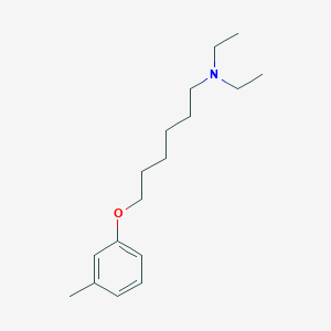 molecular formula C17H29NO B3839754 N,N-diethyl-6-(3-methylphenoxy)-1-hexanamine 