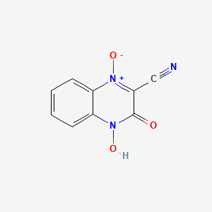 molecular formula C9H5N3O3 B3839758 3-hydroxy-2-quinoxalinecarbonitrile 1,4-dioxide CAS No. 54259-09-5