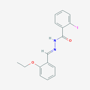 molecular formula C16H15IN2O2 B3839761 N'-(2-ethoxybenzylidene)-2-iodobenzohydrazide 