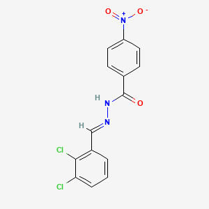 molecular formula C14H9Cl2N3O3 B3839771 N'-(2,3-dichlorobenzylidene)-4-nitrobenzohydrazide 