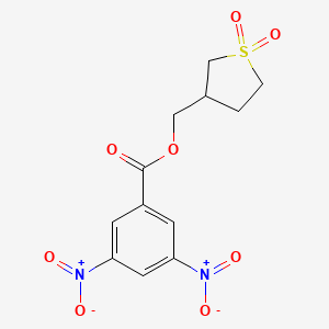 molecular formula C12H12N2O8S B3839796 (1,1-dioxidotetrahydro-3-thienyl)methyl 3,5-dinitrobenzoate 