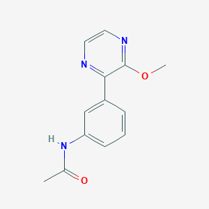 molecular formula C13H13N3O2 B3839813 N-[3-(3-methoxy-2-pyrazinyl)phenyl]acetamide 