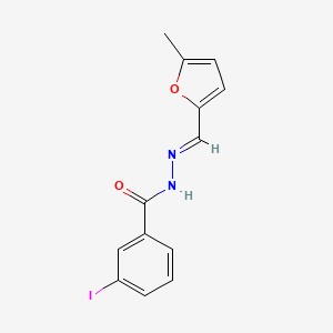 molecular formula C13H11IN2O2 B3839816 3-iodo-N'-[(5-methyl-2-furyl)methylene]benzohydrazide 