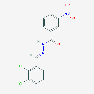molecular formula C14H9Cl2N3O3 B3839826 N'-(2,3-dichlorobenzylidene)-3-nitrobenzohydrazide 