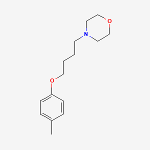 molecular formula C15H23NO2 B3839843 4-[4-(4-methylphenoxy)butyl]morpholine 