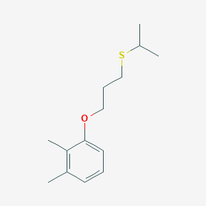 molecular formula C14H22OS B3839922 1-[3-(isopropylthio)propoxy]-2,3-dimethylbenzene 