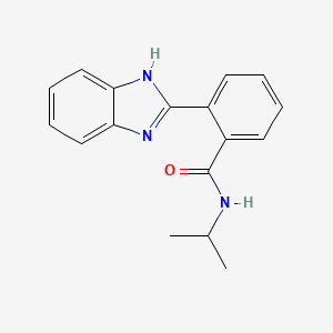 molecular formula C17H17N3O B3839938 2-(1H-benzimidazol-2-yl)-N-isopropylbenzamide 