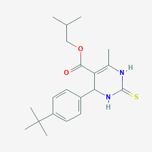 molecular formula C20H28N2O2S B383996 Isobutyl 4-(4-tert-butylphenyl)-6-methyl-2-thioxo-1,2,3,4-tetrahydropyrimidine-5-carboxylate 