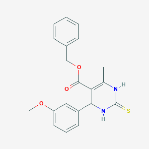 Benzyl 4-(3-methoxyphenyl)-6-methyl-2-thioxo-1,2,3,4-tetrahydro-5-pyrimidinecarboxylate