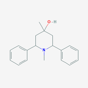 molecular formula C19H23NO B3840036 1,4-dimethyl-2,6-diphenyl-4-piperidinol CAS No. 17107-13-0