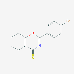 molecular formula C14H12BrNOS B384004 2-(4-bromophenyl)-5,6,7,8-tetrahydro-4H-1,3-benzoxazine-4-thione CAS No. 616214-39-2