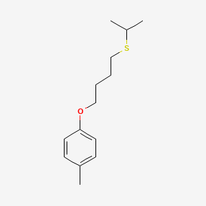 molecular formula C14H22OS B3840052 1-[4-(isopropylthio)butoxy]-4-methylbenzene 