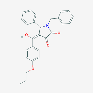 1-benzyl-3-hydroxy-5-phenyl-4-(4-propoxybenzoyl)-1,5-dihydro-2H-pyrrol-2-one