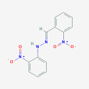 molecular formula C13H10N4O4 B3840140 2-nitrobenzaldehyde (2-nitrophenyl)hydrazone 