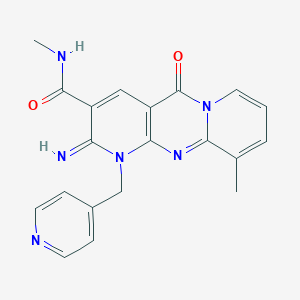 2-imino-N,10-dimethyl-5-oxo-1-(4-pyridinylmethyl)-1,5-dihydro-2H-dipyrido[1,2-a:2,3-d]pyrimidine-3-carboxamide
