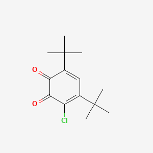 molecular formula C14H19ClO2 B3840183 4,6-二叔丁基-3-氯苯并-1,2-醌 CAS No. 37780-09-9
