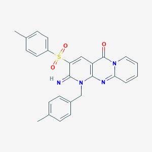 2-imino-1-(4-methylbenzyl)-3-[(4-methylphenyl)sulfonyl]-1,2-dihydro-5H-dipyrido[1,2-a:2,3-d]pyrimidin-5-one
