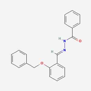 molecular formula C21H18N2O2 B3840210 N'-[2-(benzyloxy)benzylidene]benzohydrazide 