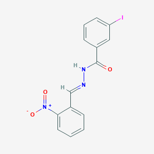 molecular formula C14H10IN3O3 B3840269 3-iodo-N'-(2-nitrobenzylidene)benzohydrazide 