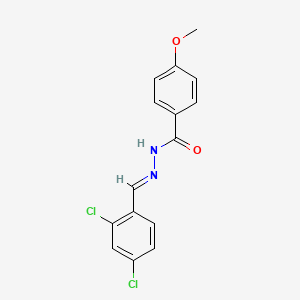 molecular formula C15H12Cl2N2O2 B3840290 N'-(2,4-dichlorobenzylidene)-4-methoxybenzohydrazide 
