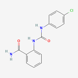 2-({[(4-chlorophenyl)amino]carbonyl}amino)benzamide