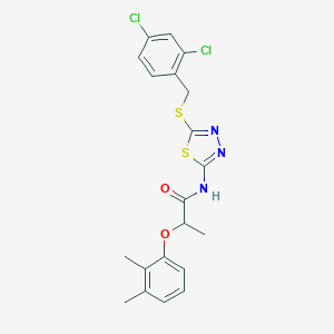 N-{5-[(2,4-dichlorobenzyl)sulfanyl]-1,3,4-thiadiazol-2-yl}-2-(2,3-dimethylphenoxy)propanamide