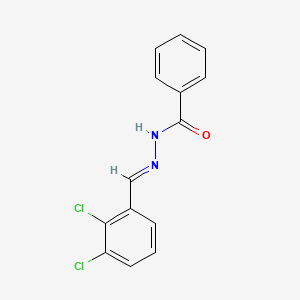molecular formula C14H10Cl2N2O B3840307 N'-(2,3-二氯苄亚基)苯甲酰肼 