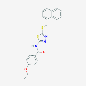 4-ethoxy-N-{5-[(1-naphthylmethyl)sulfanyl]-1,3,4-thiadiazol-2-yl}benzamide
