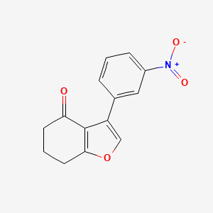 molecular formula C14H11NO4 B3840311 3-(3-nitrophenyl)-6,7-dihydro-1-benzofuran-4(5H)-one 