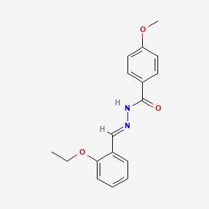 molecular formula C17H18N2O3 B3840325 N'-(2-ethoxybenzylidene)-4-methoxybenzohydrazide CAS No. 303084-22-2