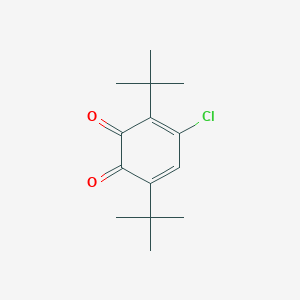 molecular formula C14H19ClO2 B3840334 3,6-di-tert-butyl-4-chlorobenzo-1,2-quinone CAS No. 80284-14-6