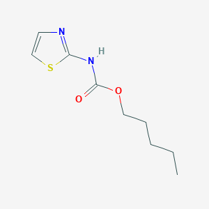 molecular formula C9H14N2O2S B3840335 pentyl 1,3-thiazol-2-ylcarbamate 