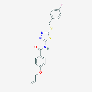 4-(allyloxy)-N-{5-[(4-fluorobenzyl)sulfanyl]-1,3,4-thiadiazol-2-yl}benzamide