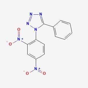 molecular formula C13H8N6O4 B3840357 1-(2,4-dinitrophenyl)-5-phenyl-1H-tetrazole 