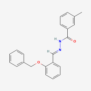 molecular formula C22H20N2O2 B3840364 N'-[2-(benzyloxy)benzylidene]-3-methylbenzohydrazide 
