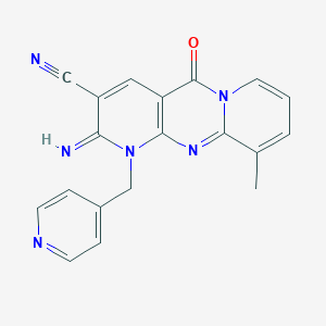 2-imino-10-methyl-5-oxo-1-(4-pyridinylmethyl)-1,5-dihydro-2H-dipyrido[1,2-a:2,3-d]pyrimidine-3-carbonitrile