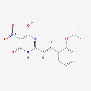 molecular formula C15H15N3O5 B3840415 6-hydroxy-2-[2-(2-isopropoxyphenyl)vinyl]-5-nitro-4(3H)-pyrimidinone 