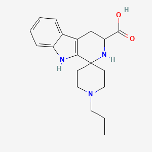 molecular formula C19H25N3O2 B3840430 1'-propyl-2,3,4,9-tetrahydrospiro[beta-carboline-1,4'-piperidine]-3-carboxylic acid 