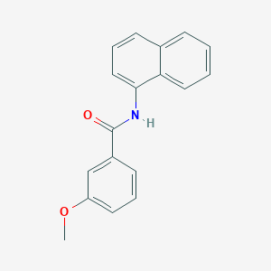 molecular formula C18H15NO2 B3840458 3-methoxy-N-1-naphthylbenzamide 