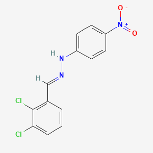molecular formula C13H9Cl2N3O2 B3840473 2,3-dichlorobenzaldehyde (4-nitrophenyl)hydrazone 