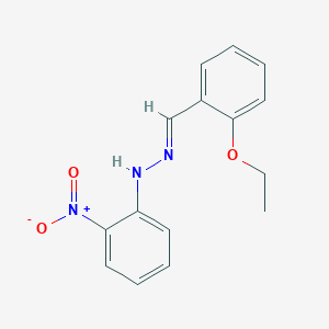 molecular formula C15H15N3O3 B3840490 2-ethoxybenzaldehyde (2-nitrophenyl)hydrazone CAS No. 5320-20-7