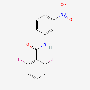molecular formula C13H8F2N2O3 B3840546 2,6-difluoro-N-(3-nitrophenyl)benzamide 