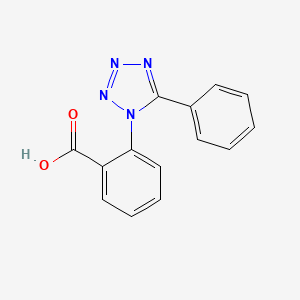 molecular formula C14H10N4O2 B3840553 2-(5-phenyl-1H-tetrazol-1-yl)benzoic acid 