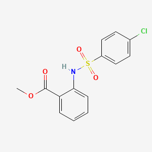 molecular formula C14H12ClNO4S B3840564 2-{[(4-氯苯基)磺酰基]氨基}苯甲酸甲酯 