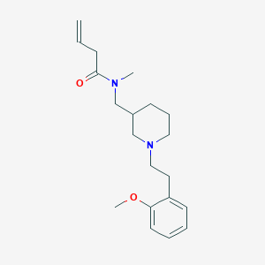 molecular formula C20H30N2O2 B3840570 N-({1-[2-(2-methoxyphenyl)ethyl]-3-piperidinyl}methyl)-N-methyl-3-butenamide 