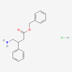 molecular formula C17H20ClNO2 B3840598 benzyl 4-amino-3-phenylbutanoate hydrochloride 
